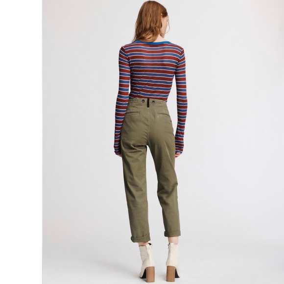 Rag Bone Buckley Frayed Hem Chino Pant 
